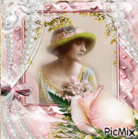 femme 1900 GIF animé