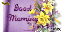 Purple Good Morning - Bezmaksas animēts GIF