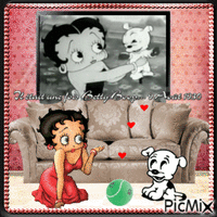 Betty Boop and Dog gif