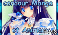 concour: manga et animaux - GIF เคลื่อนไหวฟรี