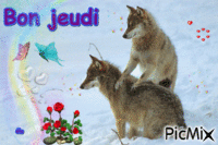 Jeudi- loup - Animovaný GIF zadarmo