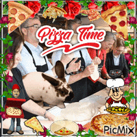 ohhh she makin da pizza.... GIF animé