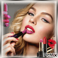 Lipstick Love-contest - Free animated GIF