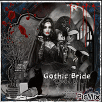 Gothique Femme - GIF animé gratuit