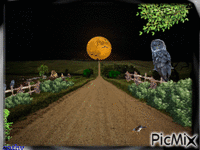 Country Moon Animiertes GIF