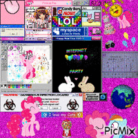 Pinkie Pie on the Interwebz animovaný GIF