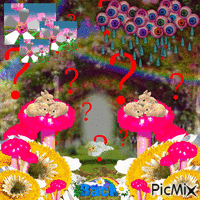 Floral Weirdcore Wonderland!! - Free animated GIF
