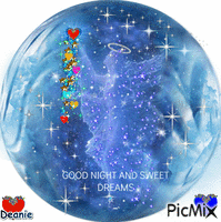 Angel In Night sky saying: Good Night & Sweet Dreams with heart & stars wind chime