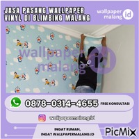 JASA PASANG WALLPAPER VINYL DI BLIMBING MALANG - Δωρεάν κινούμενο GIF