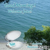 Welcome June!Good Morning Animiertes GIF