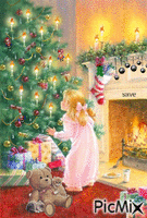 CHRISTMAS NIGHT animēts GIF