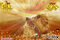 lion - GIF animasi gratis