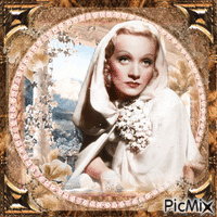 Marlène Dietrich, Actrice Allemande - Free animated GIF