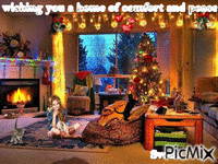 wishing you a home of comfort and peace - GIF animé gratuit