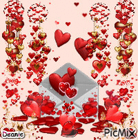 Valentine Hearts animēts GIF
