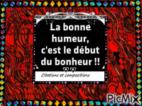la bonne humeur - Бесплатный анимированный гифка