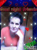 Good night friends - Ilmainen animoitu GIF