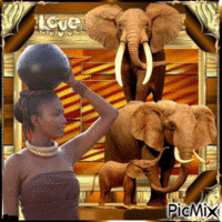Création thème Afrique 5..... - Gratis animerad GIF