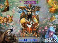 Fantasy Femmale Warrior ma création sylvie - Darmowy animowany GIF