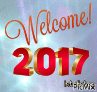 Bem-vindo 2017 GIF animado
