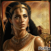 Porträt einer ägyptischen Frau animerad GIF