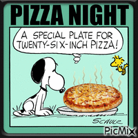 Pizza Night анимиран GIF