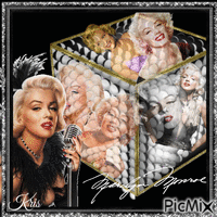 Marilyn Monroe dans un cube