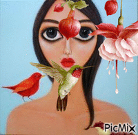 Y un colibrí 动画 GIF