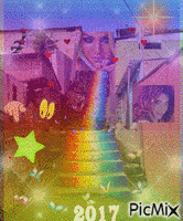 Rainbow love - Bezmaksas animēts GIF