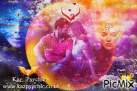 When you want your Summer romance to last a lifetime call Kaz Psychic - Безплатен анимиран GIF