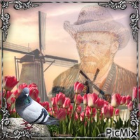 Pigeon Van Gogh. - besplatni png