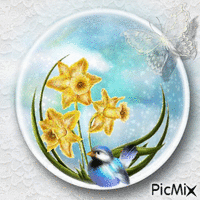 spring flower - GIF animasi gratis