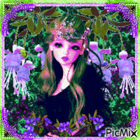green & violet fantasy