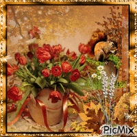 Bouquet d'automne - GIF animado gratis