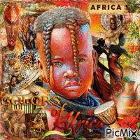 Portrait of children of the world-Africa