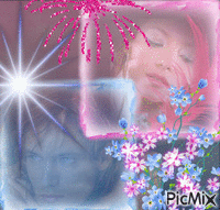 Pink and Blue Couple! - Gratis geanimeerde GIF