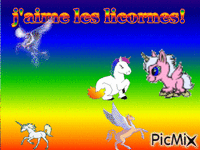 licorne! - GIF animé gratuit
