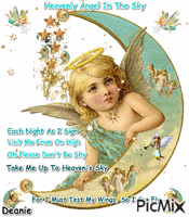 Heavenly Angel In The Sky Poem анимирани ГИФ