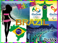 BRASIL Olimpic Games 2016 - GIF animé gratuit