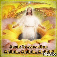 JESUS RESSUSCITOU. animovaný GIF