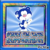 Belated Birthday - Безплатен анимиран GIF