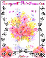 Bouquet Printanier - Free animated GIF