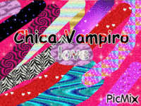 Chica Vampiro Love - GIF animado gratis