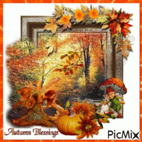 Autumn Blessings GIF animasi