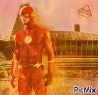 Flash the Flame of Justice - Бесплатный анимированный гифка