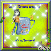 ~coffee time~ animerad GIF