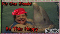 no one should be this happy - Darmowy animowany GIF
