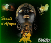 beauté dAfrique animovaný GIF