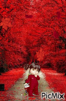 Bosques rojojs GIF animé