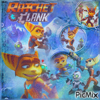 ratchet and clank - Бесплатный анимированный гифка